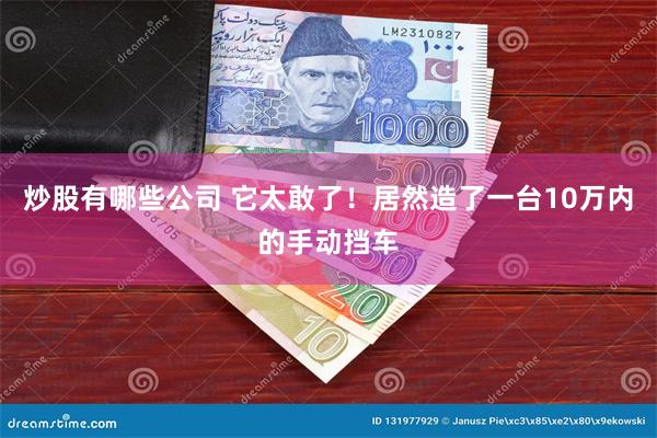 炒股有哪些公司 它太敢了！居然造了一台10万内的手动挡车