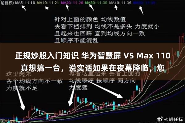 正规炒股入门知识 华为智慧屏 V5 Max 110真想搞一台，说实话如果在夜幕降临，您