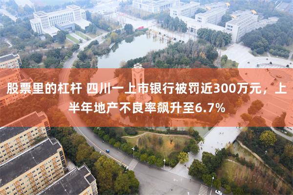 股票里的杠杆 四川一上市银行被罚近300万元，上半年地产不良率飙升至6.7%